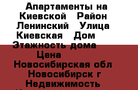 Апартаменты на Киевской › Район ­ Ленинский › Улица ­ Киевская › Дом ­ 3 › Этажность дома ­ 10 › Цена ­ 1 350 - Новосибирская обл., Новосибирск г. Недвижимость » Квартиры аренда   . Новосибирская обл.,Новосибирск г.